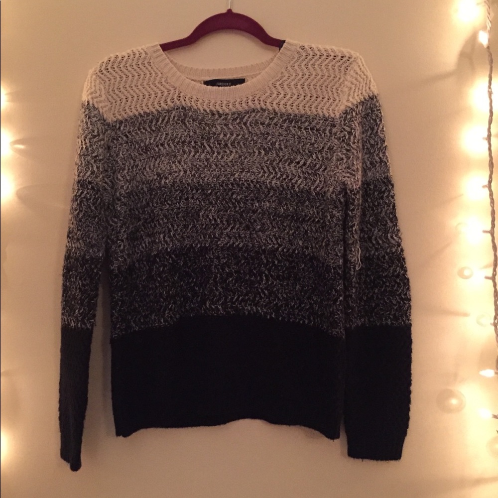 Black and white sweater